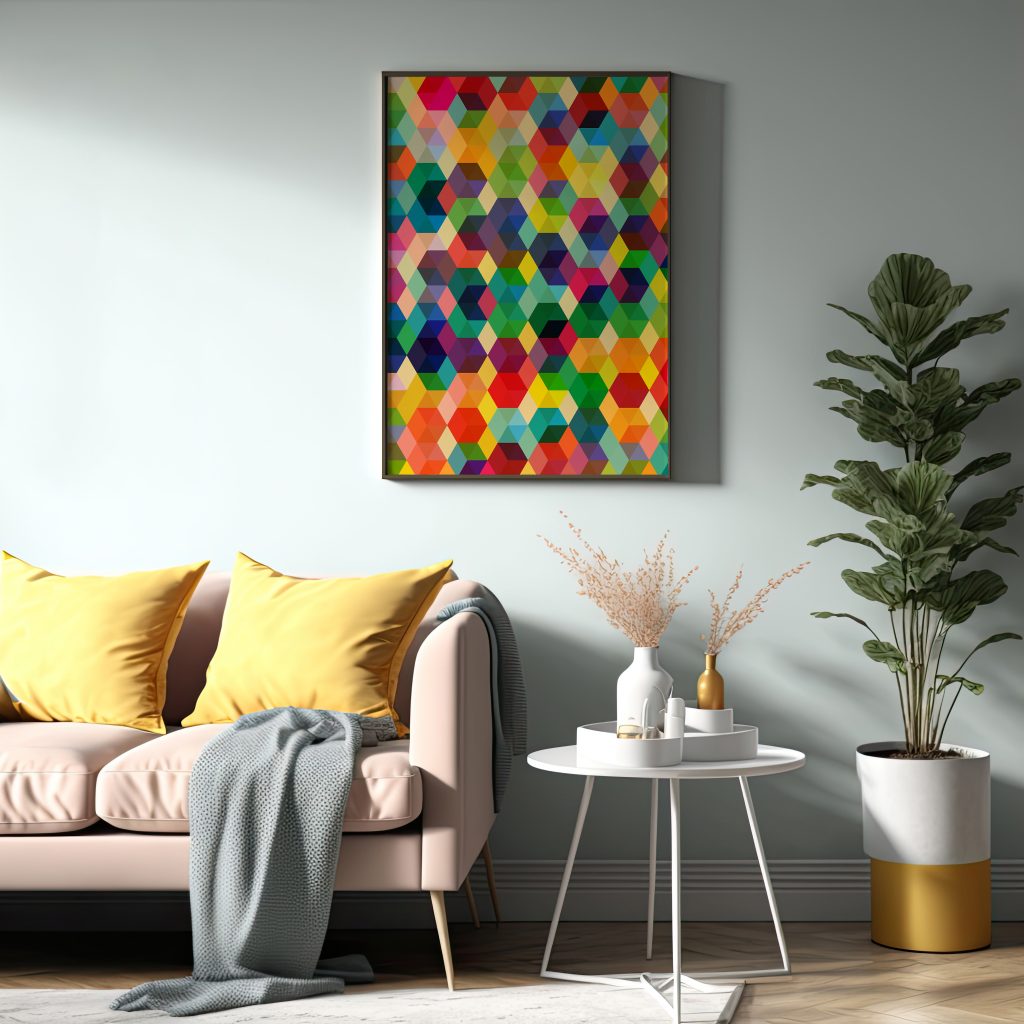 Color Cubes Canvas Prints
