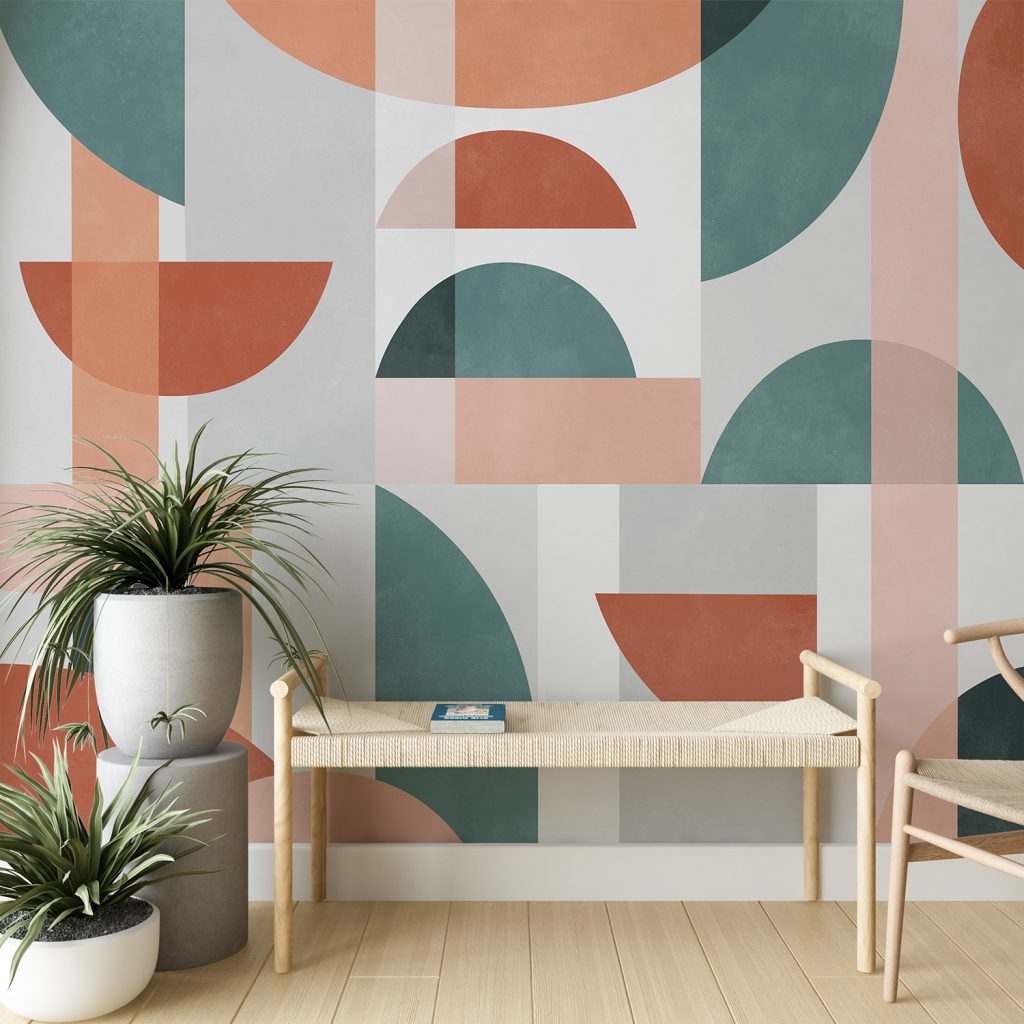 Colorful Abstract Geometric Wall Murals