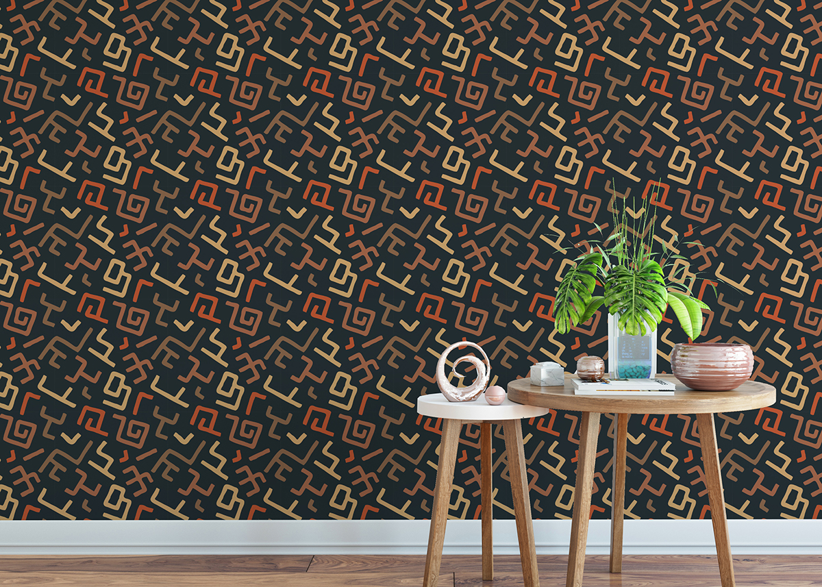 Geometric Wallpaper Exclusive Designs a Unique Twist on Wall Decor