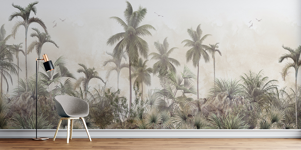 Creating a Natural Retreat at Home with Evergreen Forest mural Wallpaper